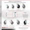 Service Caster 6 Inch Rubber on Steel Caster Set with Roller Bearings and Brake/Swivel Lock SCC SCC-30CS620-RSR-TLB-BSL-4 - alternate 2